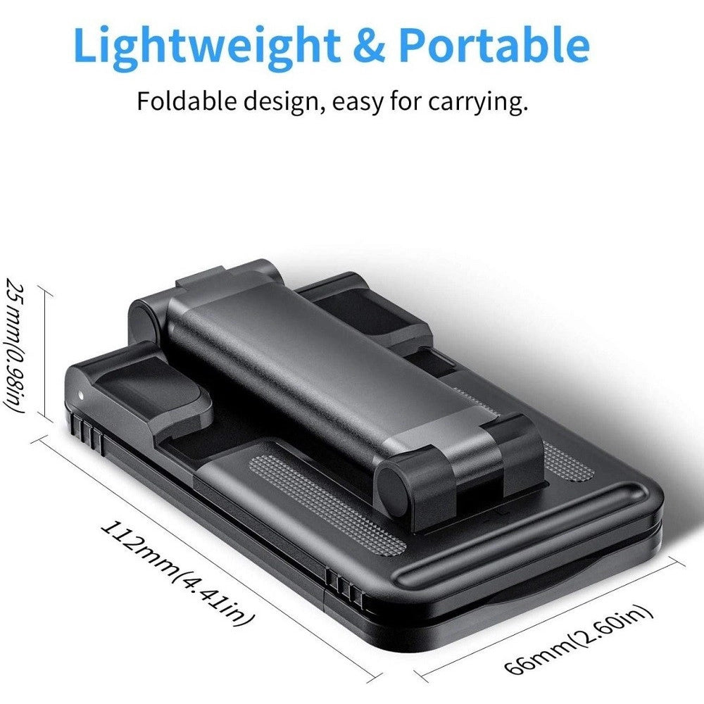 Trade Shop - Supporto Porta Cellulare Universale Regolabile Tablet Telefono Da Tavolo Q-zj300 -