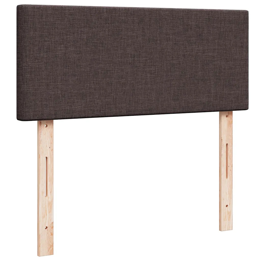 vidaXL Giroletto a Molle con Materasso Marrone Scuro 120x190cm Tessuto