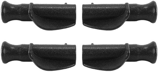 Manubri per Rollator Antiscivolo - Manubri Sostitutivi - Progettazione Ergonomica - PVC Resistente - 2 Paia - Nero 125 mm