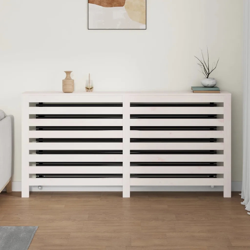 Copertura Termosifone Bianca 169x19x84 cm Legno Massello Pinocod mxl 120090