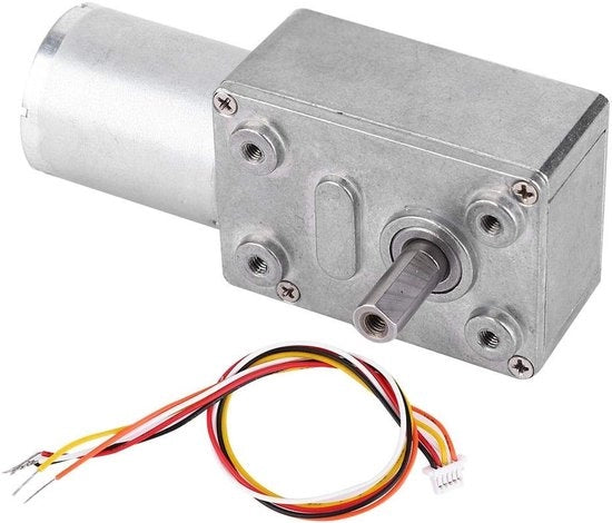 Motore elettromeccanico a ingranaggi senza asse a manovella - 12V/24V - Alta torsione - Rapporto di riduzione 6~150 giri/min - Materiale resistente all'usura - Puleggia precisa - Motore a ingranaggi