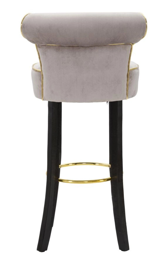 SGABELLO BAR LUXY GRIGIO CM 46X48X96