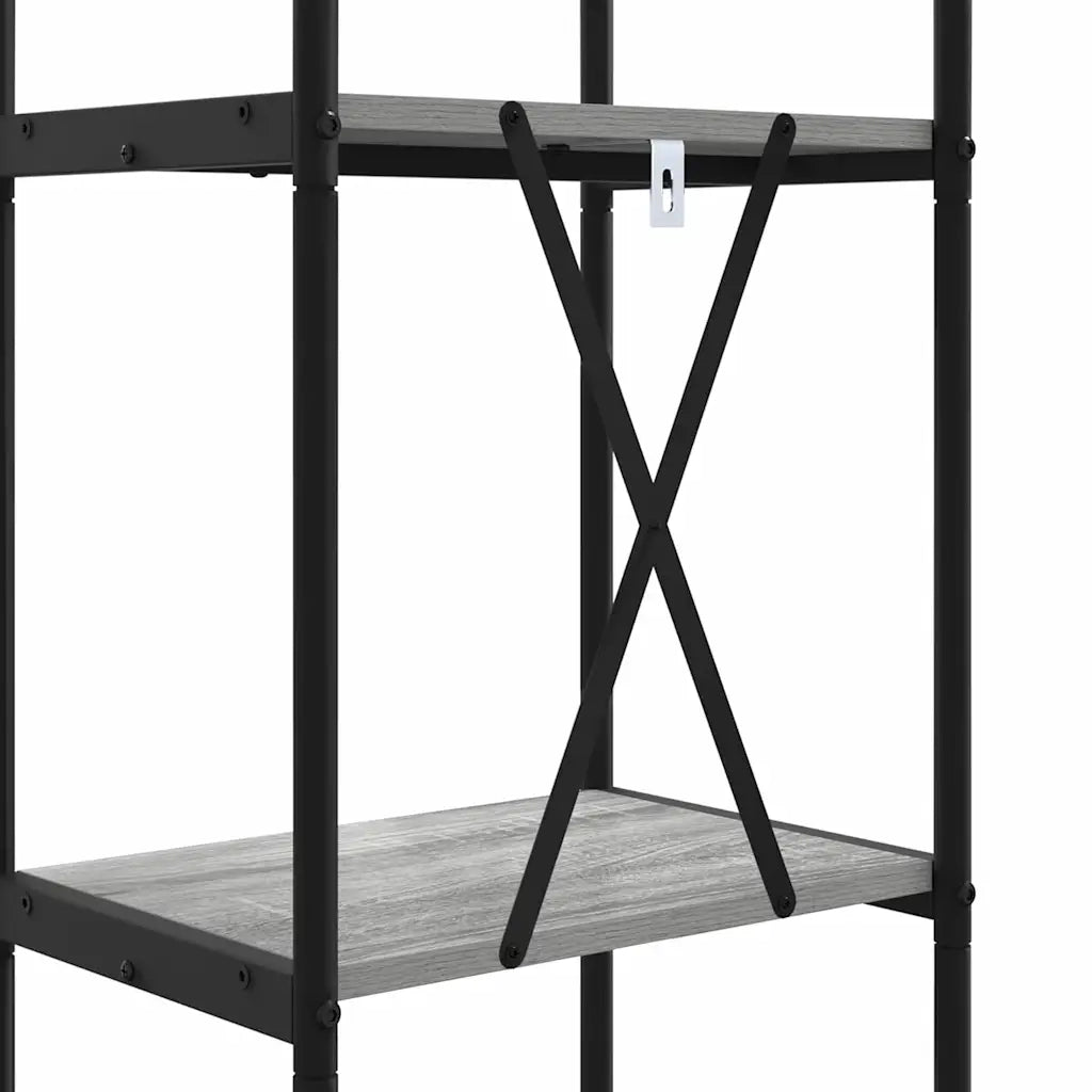 Libreria Grigio Sonoma 40 x 30 x 109 cm Legno multistrato