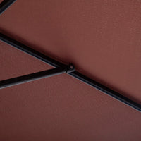 Ombrellone da Giardino Inclinabile Ø260x235 cm in Metallo e Poliestere Nero e Caffè