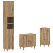 Set di armadietti da bagno in 3 pezzi ALKMAAR 3417836