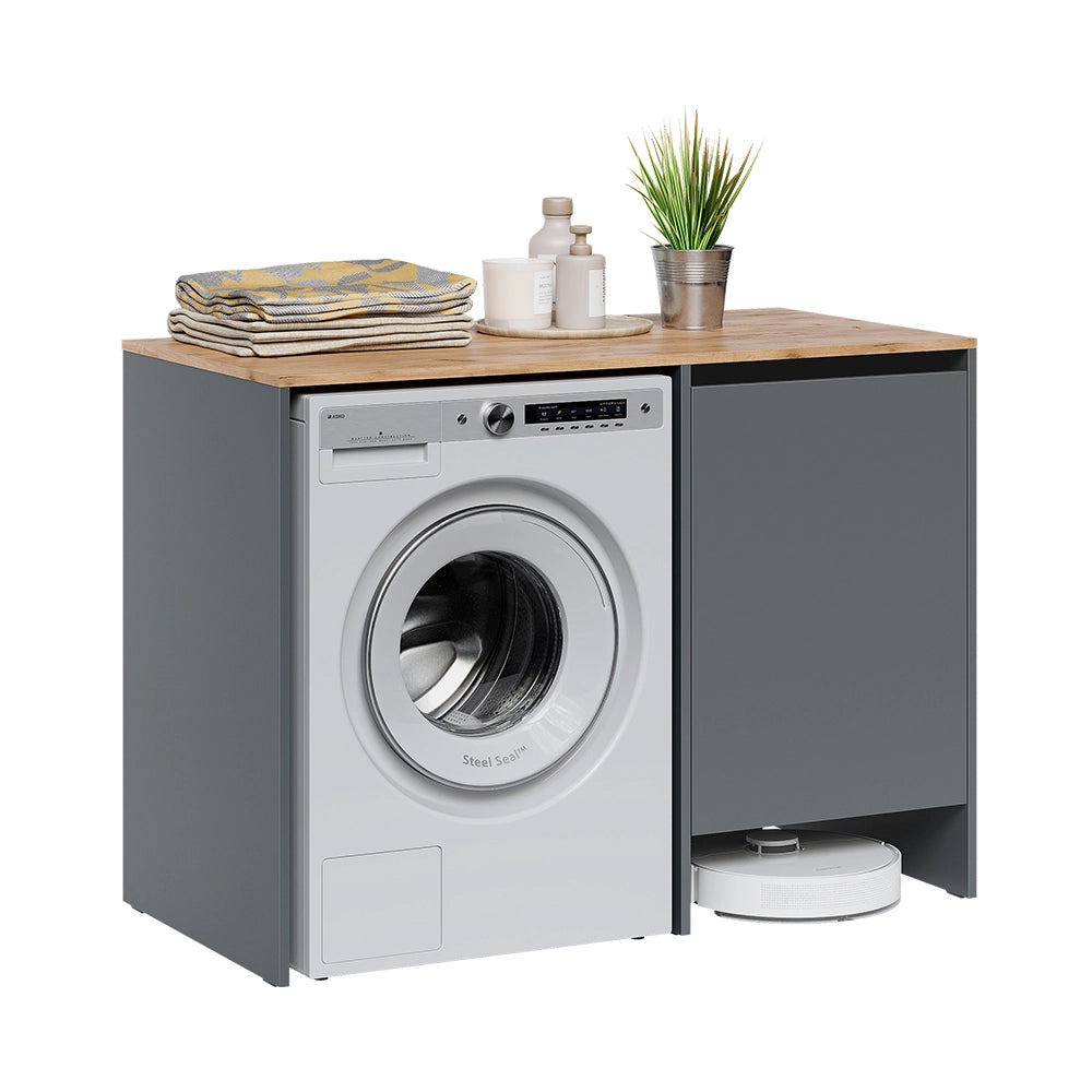 Vicco Mobile lavatrice Antracite/Quercia dorata 119.6 x 88.2 cm con 1 porta