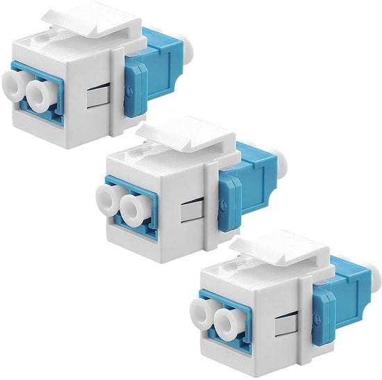 Connessione a fibra ottica multimode 3 pezzi - connettore femmina - ingresso Keystone - modulo affidabile - trasferimento dati rapido - connessione a fibra ottica