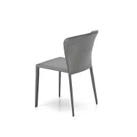 E-STYLO Sedia moderna in similcuoio, ideale per aggiungere eleganza e comfort a sale da pranzo, soggiorni e zone living, 49cm X 56cm H. 82cm