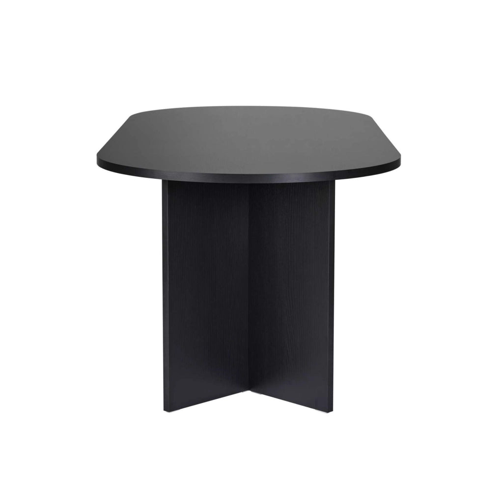 Nofalota, Tavolo Fisso 6 Posti, 200x90x75h cm Nero Frassinato