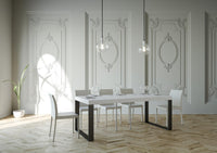 Consolle Allungabile 90-196x40x77 cm in Nobilitato Bianco