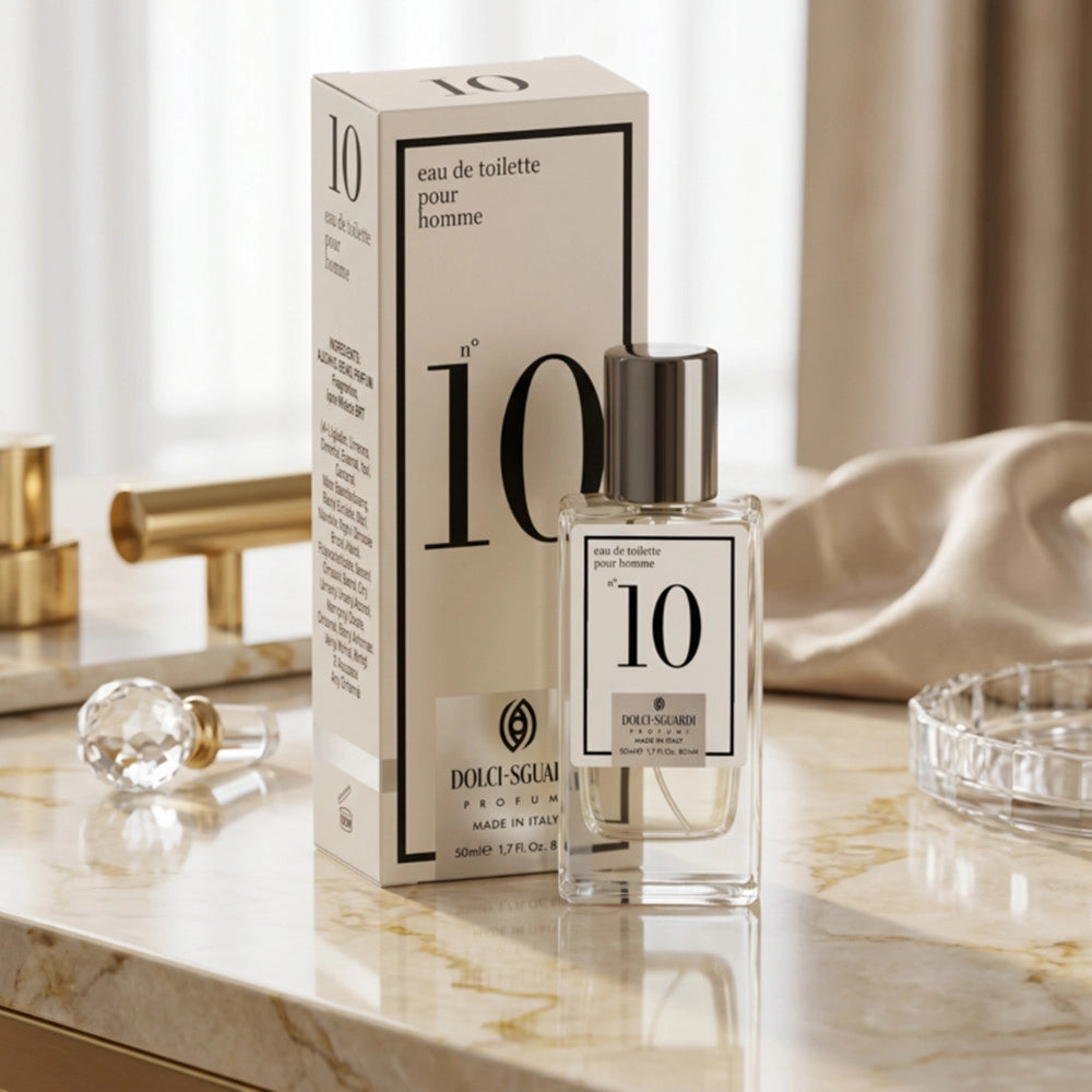 Trade Shop - Profumo Corpo Eau De Toilette Per Uomo N°10 Da 50 Ml Fragranza Fougère Agrumato 005632 -