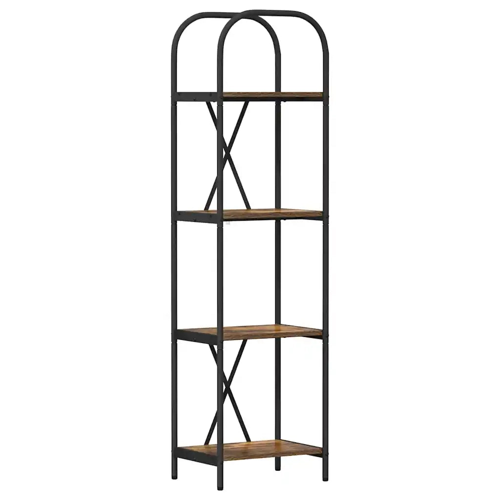Libreria Rovere fumé 40 x 30 x 146 cm Legno multistrato 879877