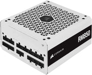 RM850 (2021), RM Serie, 850 Watt, Alimentatore ATX Interamente Modulare (Connettori EPS12V Tre, Bassa Rumorosità, Modalità Zero RPM, Condensatori con Rating a 105 ºC) Bianco