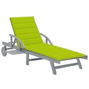 Lettino prendisole sedia a sdraio lettino prendisole letto da giardino mobili da esterno per patio 200 cm con cuscino legno massello di acacia 02_0012364