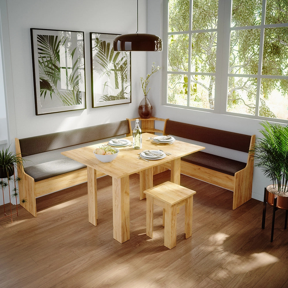 Vicco Panca ad angolo Quercia dorata 166.6 x 41.5 cm