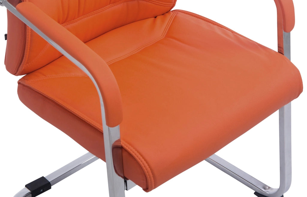 Sedia XL Anubis in similpelle arancione