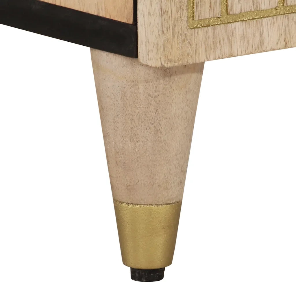 Mobile Lavabo | Armadio Lavabo da Bagno 62x33x58cm in Legno Massello di Mango