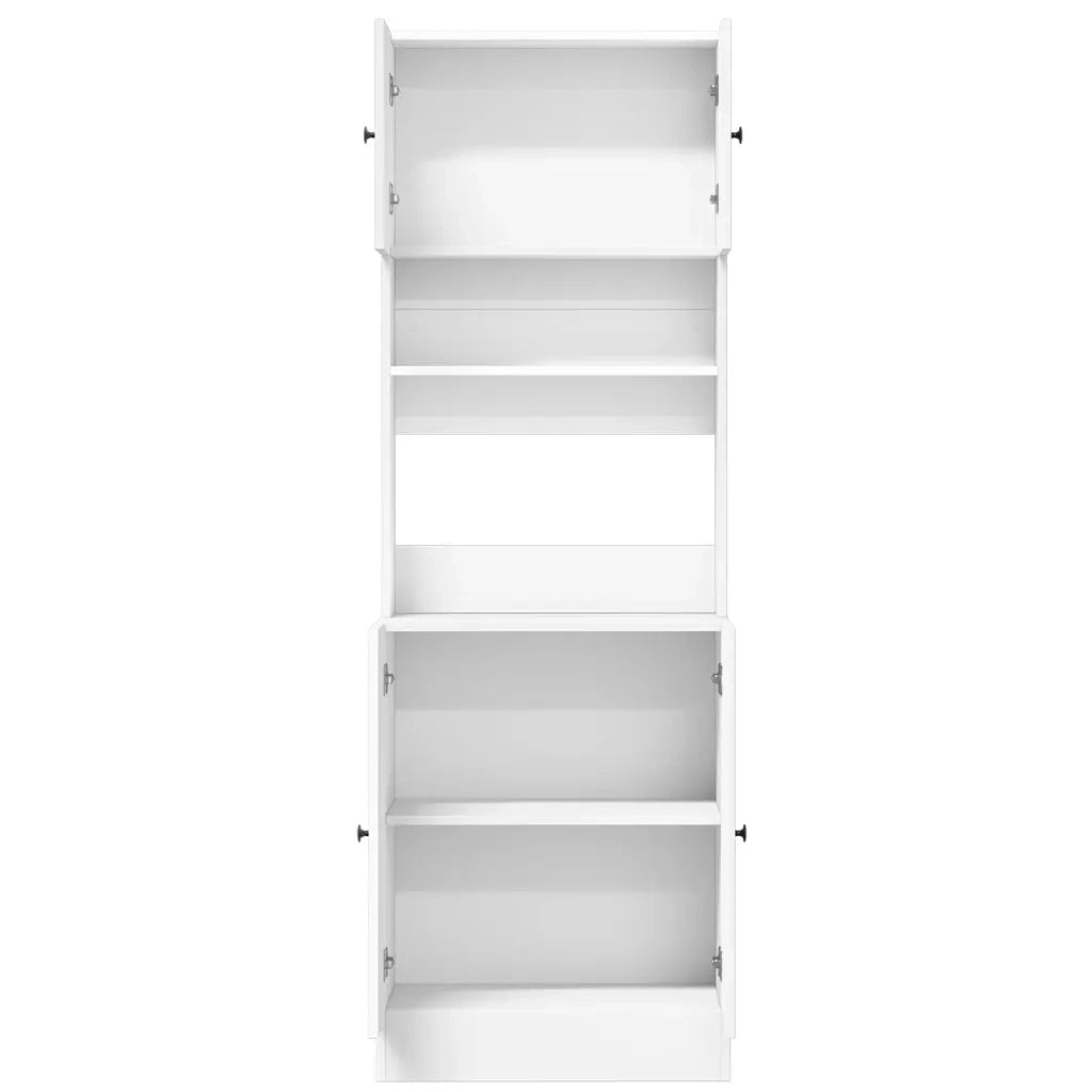 Mobile da cucina-Armadio da cucina Bianco 60x50x180 cm Legno Multistrato