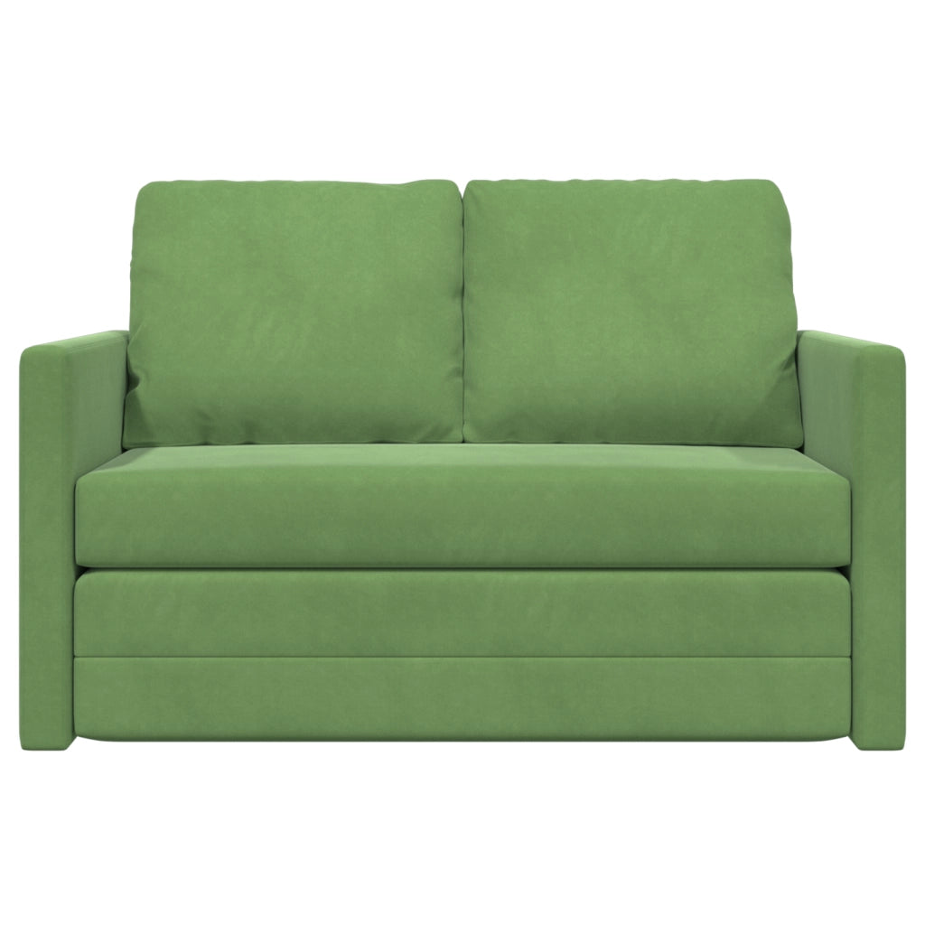 Divanetto Verde Chiaro Tessuto, Legno Divano per Due Divanetto