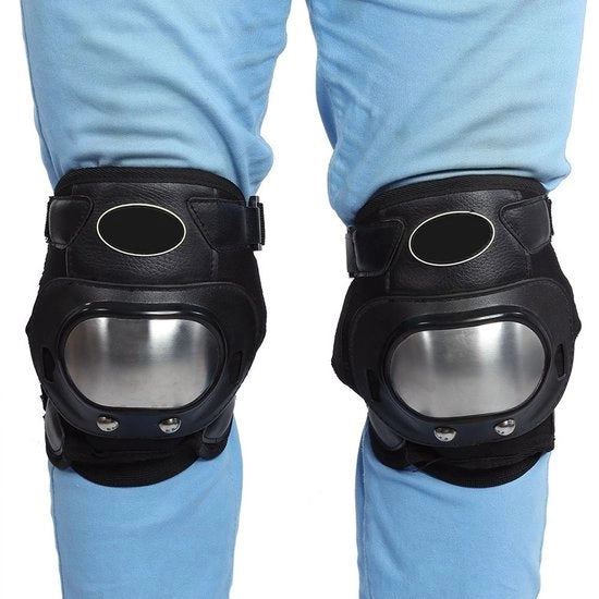Protezione ginocchia 2 in 1 - Autoadesivo - Motocross - Adulti - Materiali di alta qualità - Protezione durante la guida in moto - Protezioni