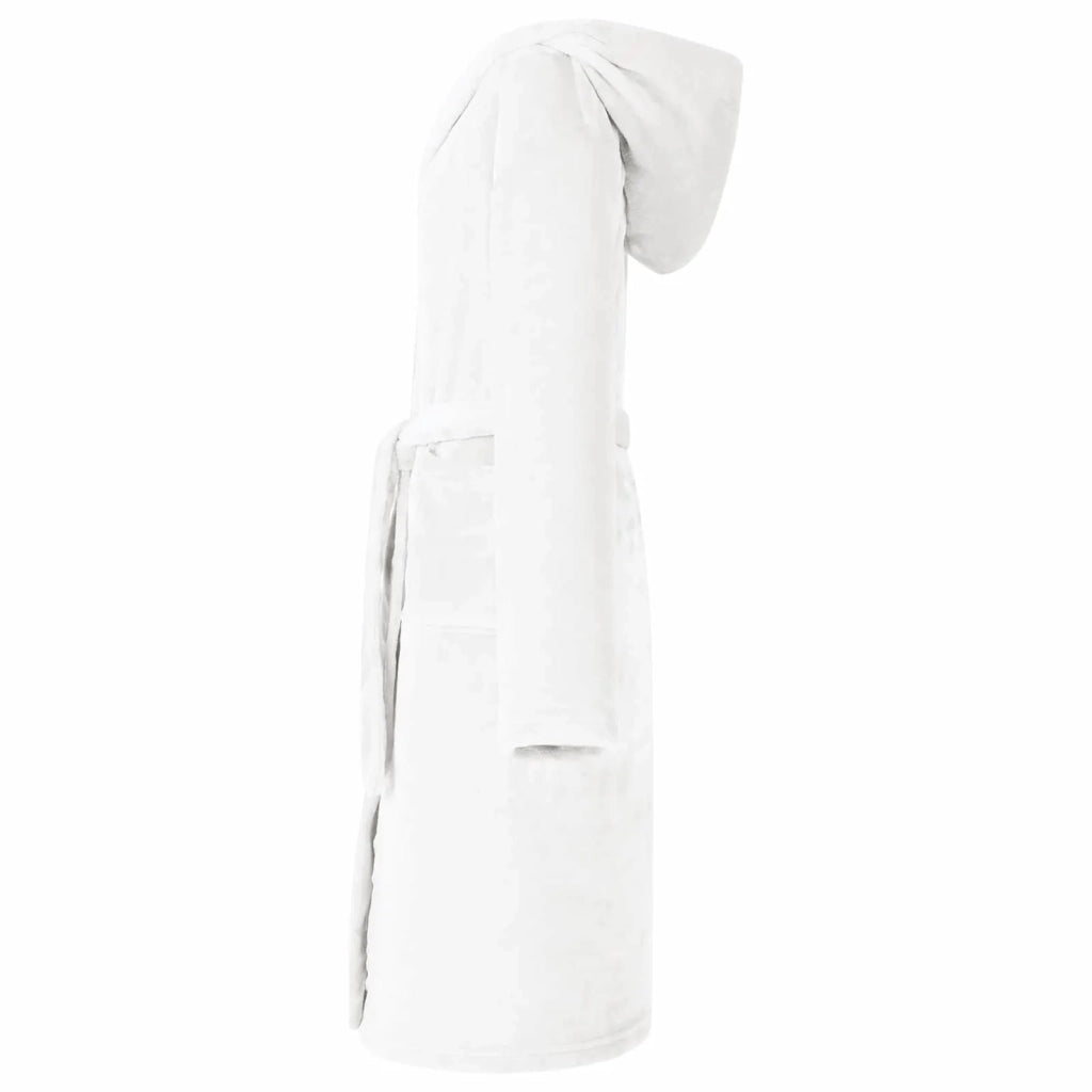 Accappatoio con Cappuccio Bianco s Flanella CFW8410696