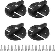 Chiusura a Viti per Porta di Nave - Completo di 4 Set - Finitura a Sfera - Blocco con Viti - Acciaio Inox Marine Grade 316 - 4 Set - Chiusura a Viti con Viti.