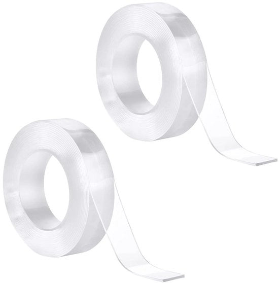 Tape adesso doppio 6 m resistente a trazione trasparente impermeabile antiscivolo multifunzionale per uso domestico e ufficio