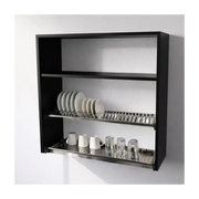 Calandrelli Pensile Scolapiatti H 90 L 80 P 33 cm Nero