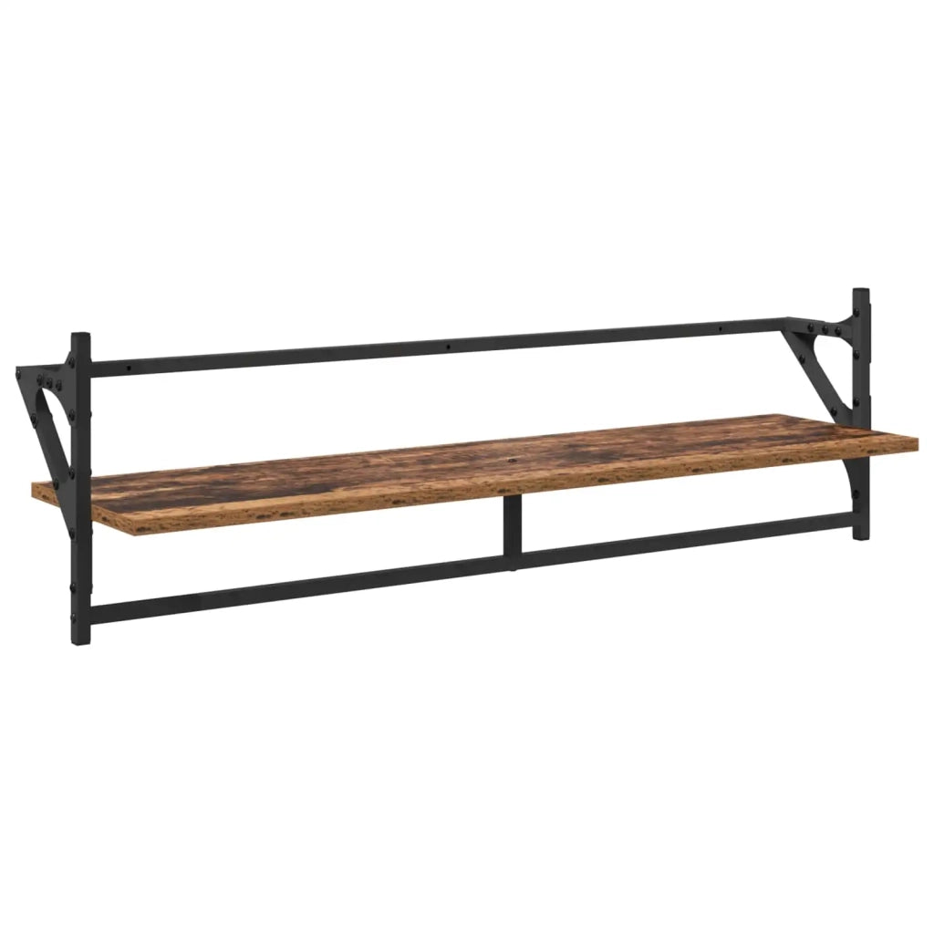 Set mensole da parete 6 pcs Legno vecchio 100 x 25 x 30 cm 882838