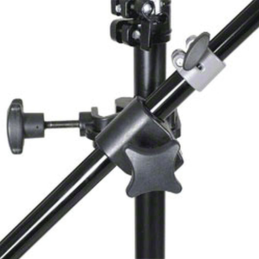 Stativo a giraffa, altezza di lavoro 115-400cm, contrappeso 1,5 kg, braccio estensibile 70-183 cm, Treppeide luce 256 cm, max 6 kg