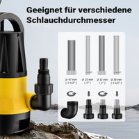 Livellostato, sensore di livello per pompa sommersa acque reflue 550 W 12500 l/h, 2 modalità