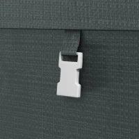Capanno Attrezzi anti UV con Ingresso a Zip, in Acciaio Zincato e Tessuto PE,120x179x165 cm, Grigio Scuro