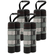 Sacco di sabbia per gazebo ¨C zephmum ¨C 4 pezzi, 48 kg, nero