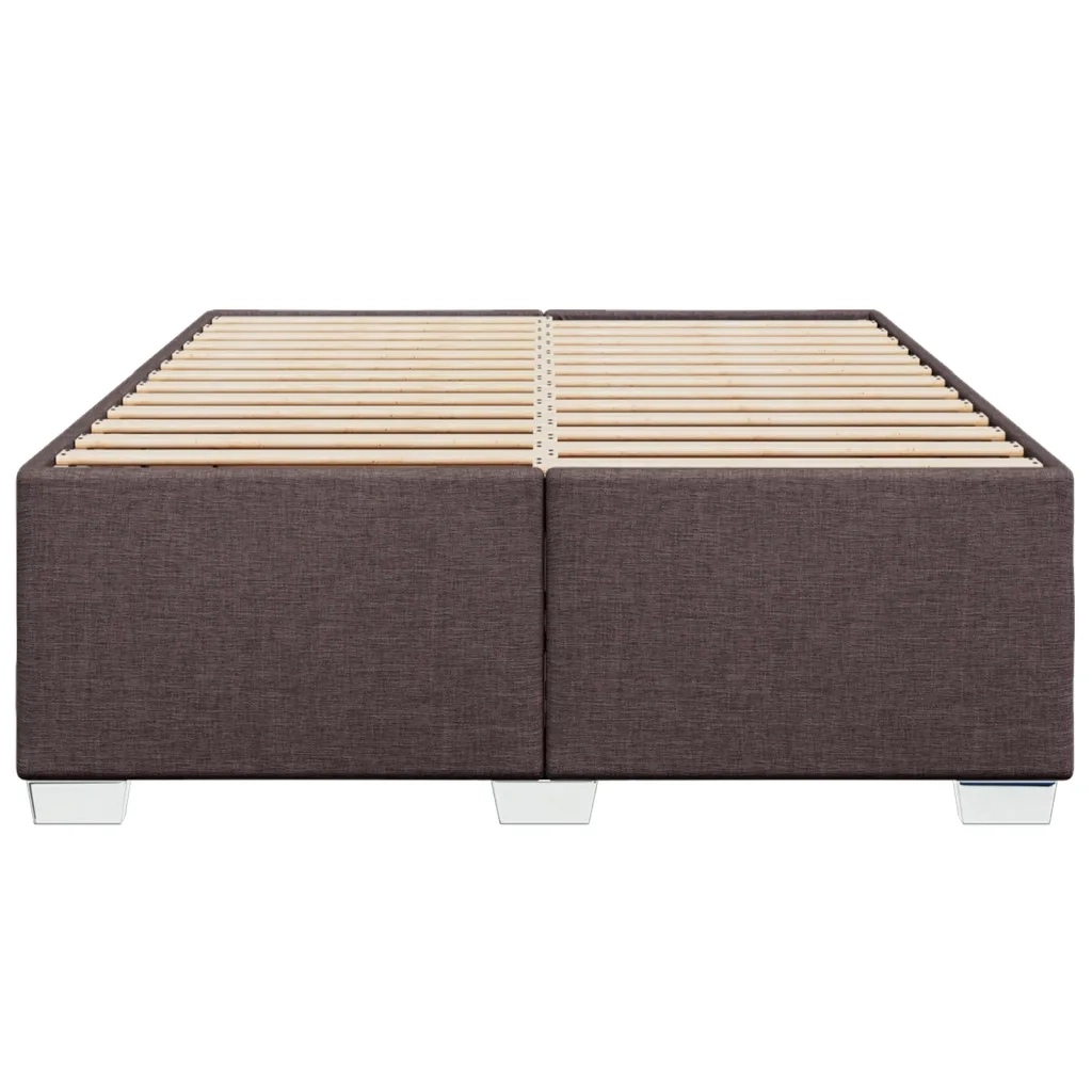 Giroletto senza Materasso Marrone Scuro 160x200 cm Tessuto 3284488