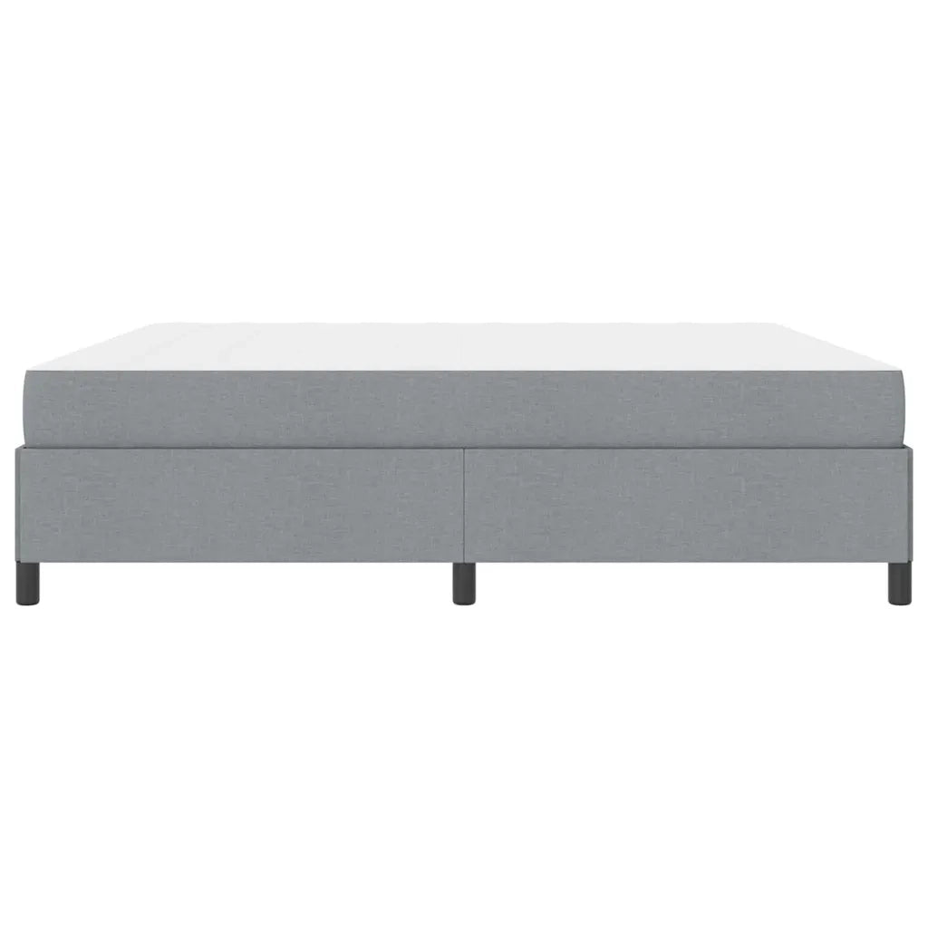 vidaXL Letto a molle Grigio chiaro e nero 200 x 200 cm