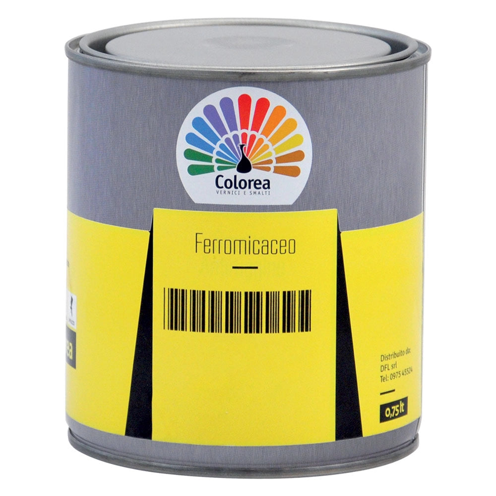 SMALTO FERROMICACEO 'COLOREA' Lt. 0,750 Grigio scuro- 6 pezzi  - COLOREA