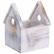 Supporto per fioriera quadrato in legno 15x14x20/10H cm