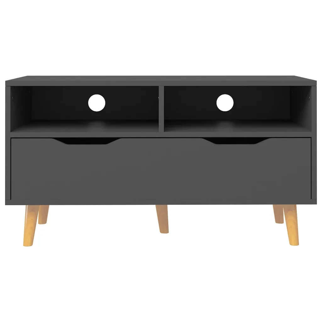 Mobile Porta TV Grigio 90x40x48,5 cm in Legno Multistrato 326779
