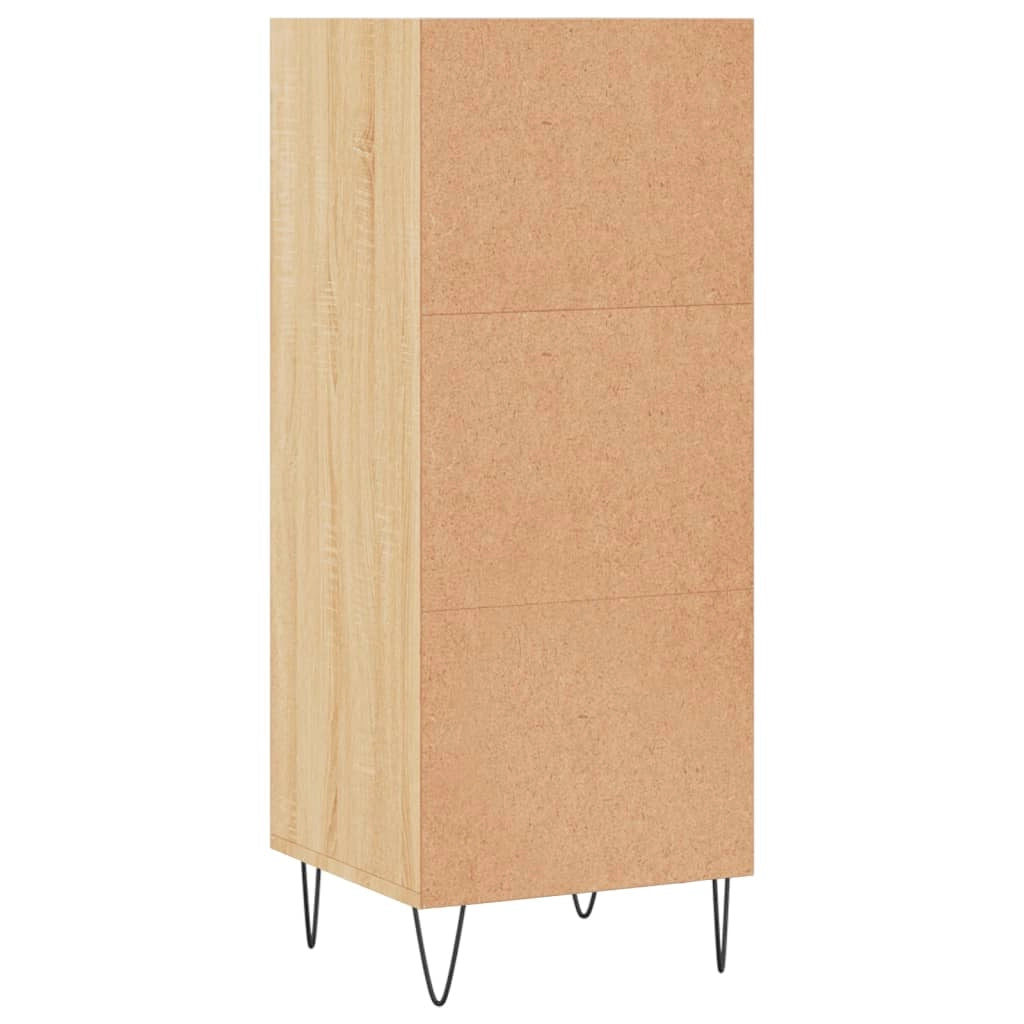 Buffet credenza cassettiera armadio mobile contenitore organizer cucina soggiorno rovere Sonoma 34,5 x 32,5 x 90 cm legno ingegnerizzato marrone 02_0031510