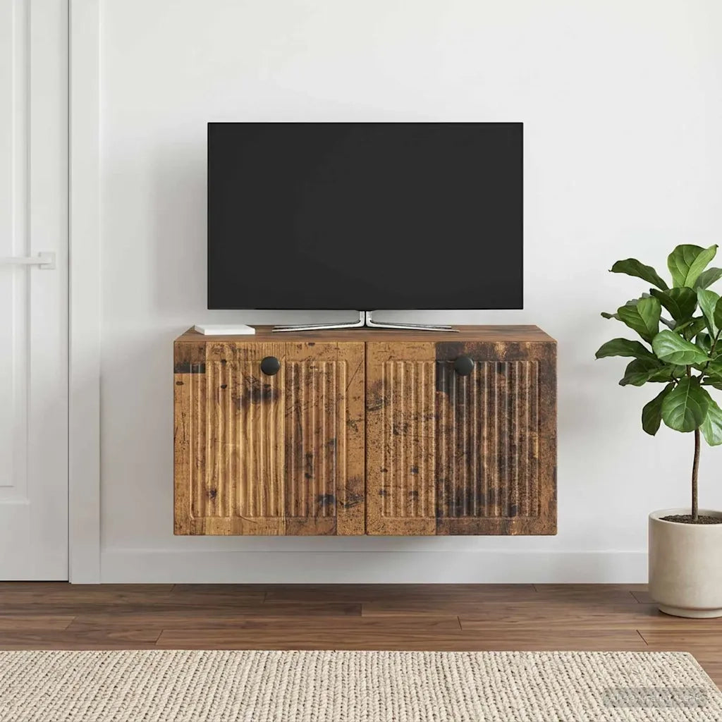 Mobile Porta TV da Muro Legno antico 59,5 x 41 x 30 cm 898003