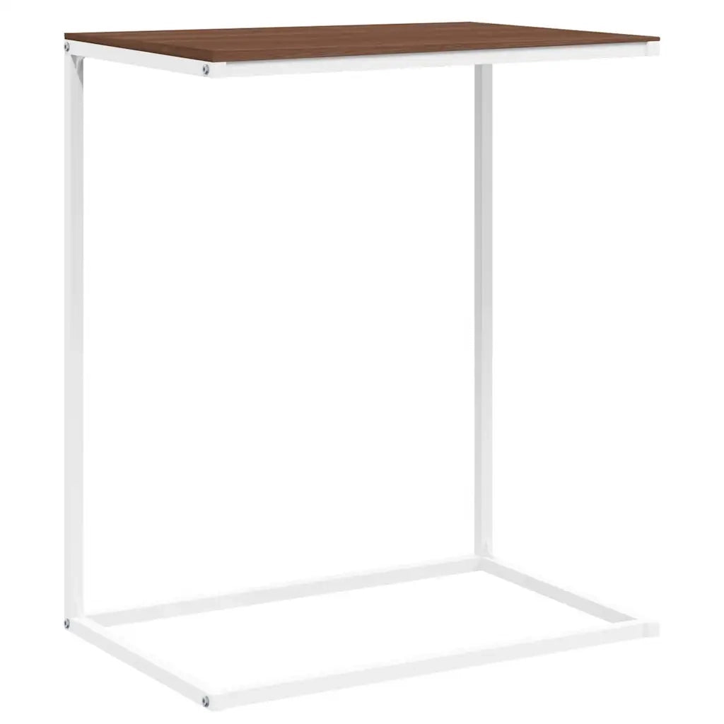 Tavolino da Salotto Bianco 55x35x66 cm in Legno Multistrato cod mxl 58273