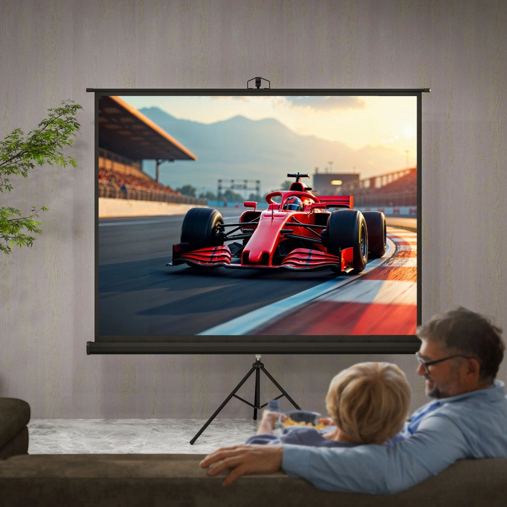 Schermo Proiezione 100 Pollici ¨C zephmum ¨C Supporto Treppiede Regolabile 4K HD 4:3
