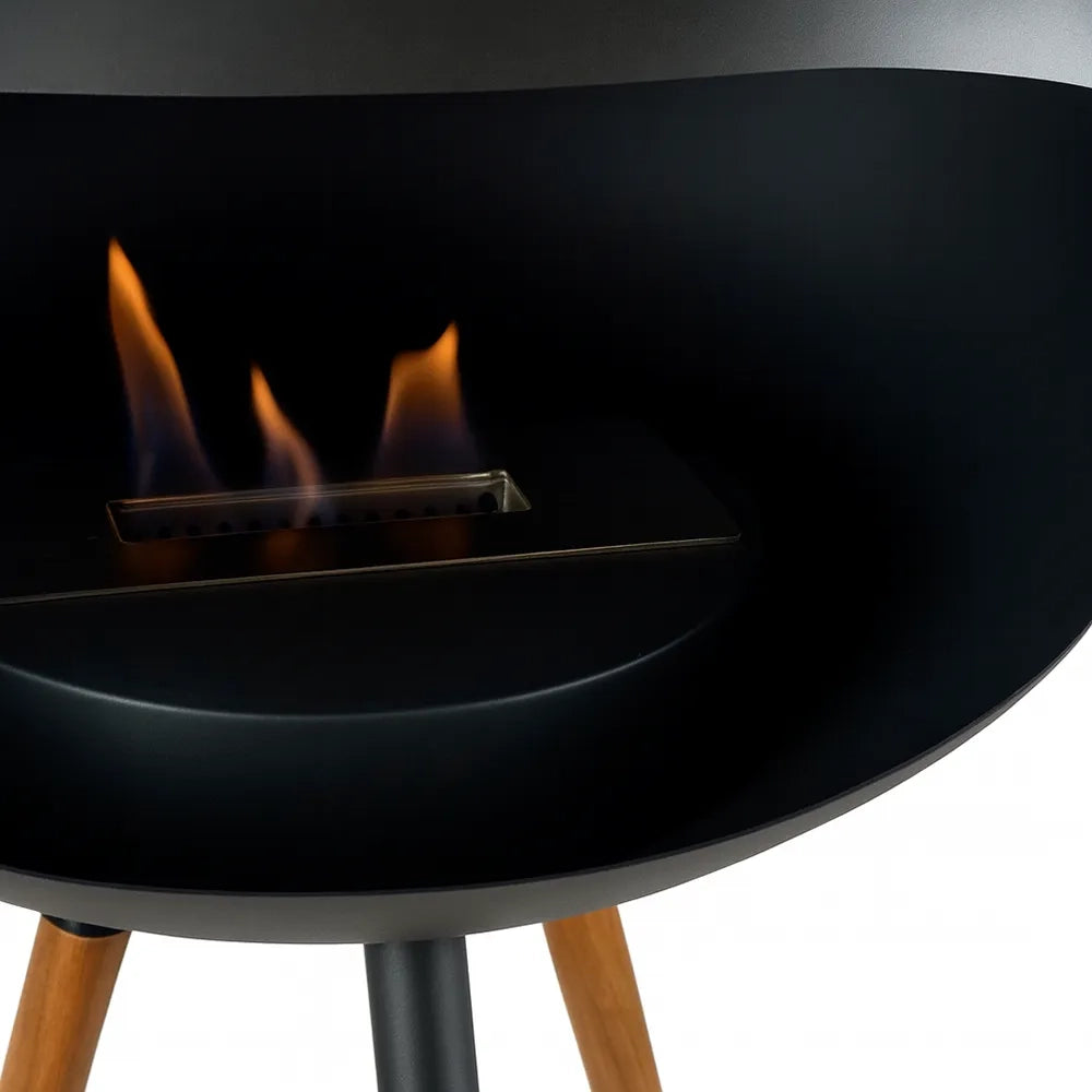 Biocamino SICILY  Nero/Legno Rovere