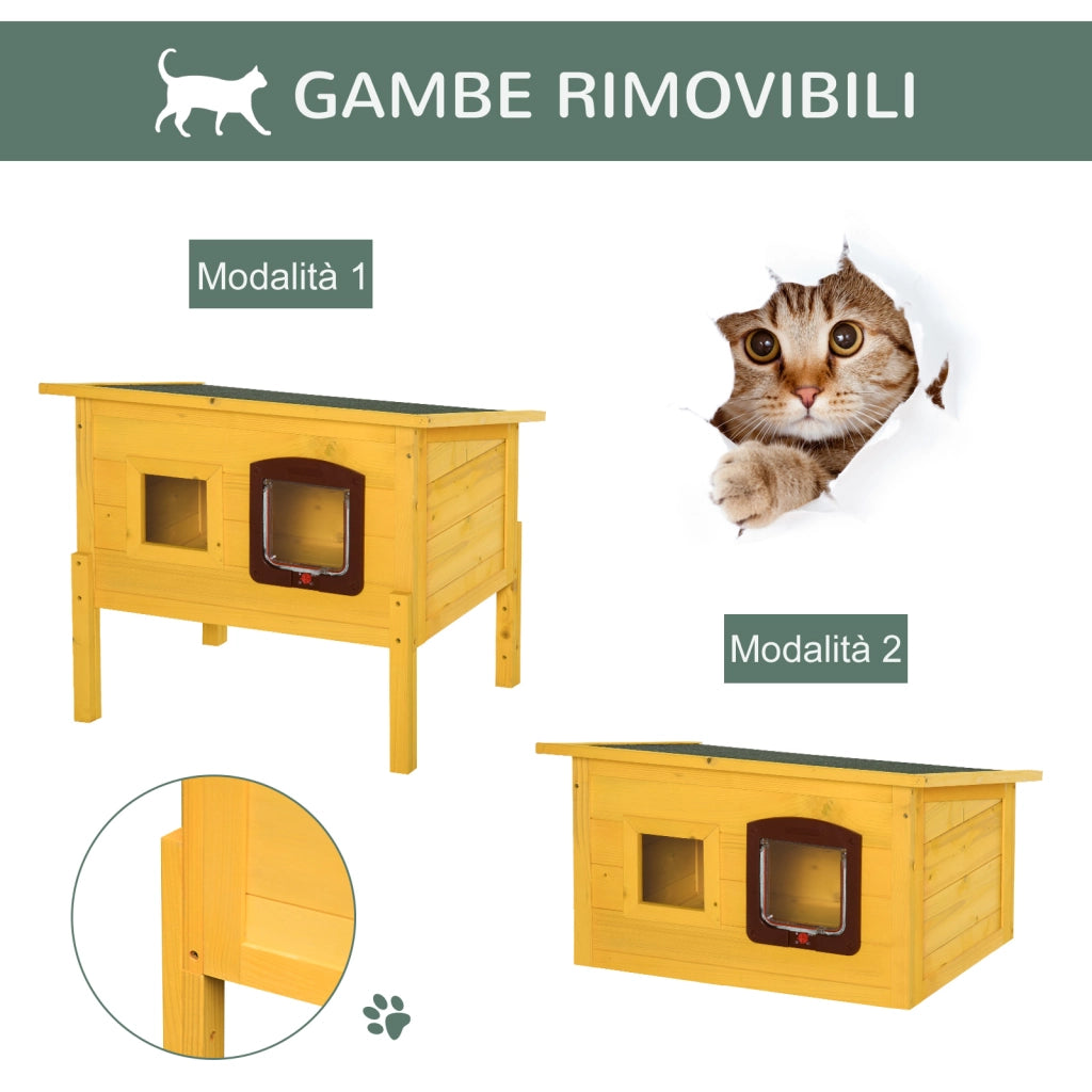 Casetta per Animali Domestici in Legno ¨C zephmum ¨C 70x51.5x60cm