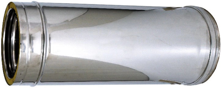TUBO DOPPIA PARETE PER STUFA Ø interno/esterno cm. 8/13 H cm.100