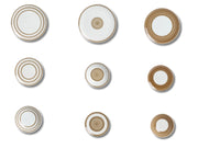 Set 18 pezzi fantasia mista mix match circolari