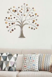 Pannello da Muro Tree 88x2,5x88 cm in Ferro