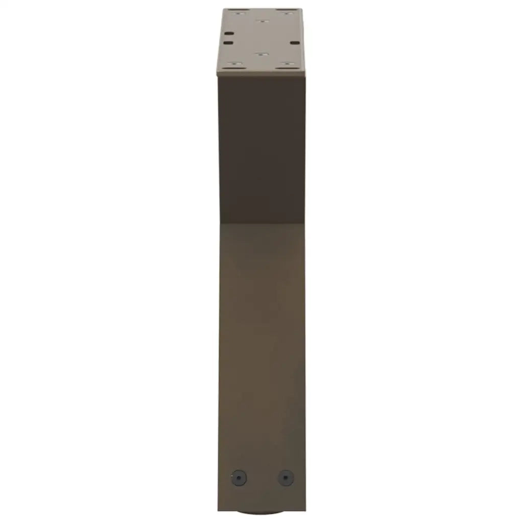 Gambe per Tavolino da Caff¨¨ 2 pz-Set di 2 Gamba per Tavolo in Acciaio Naturale 30x(30-31,3) cm Acciaio