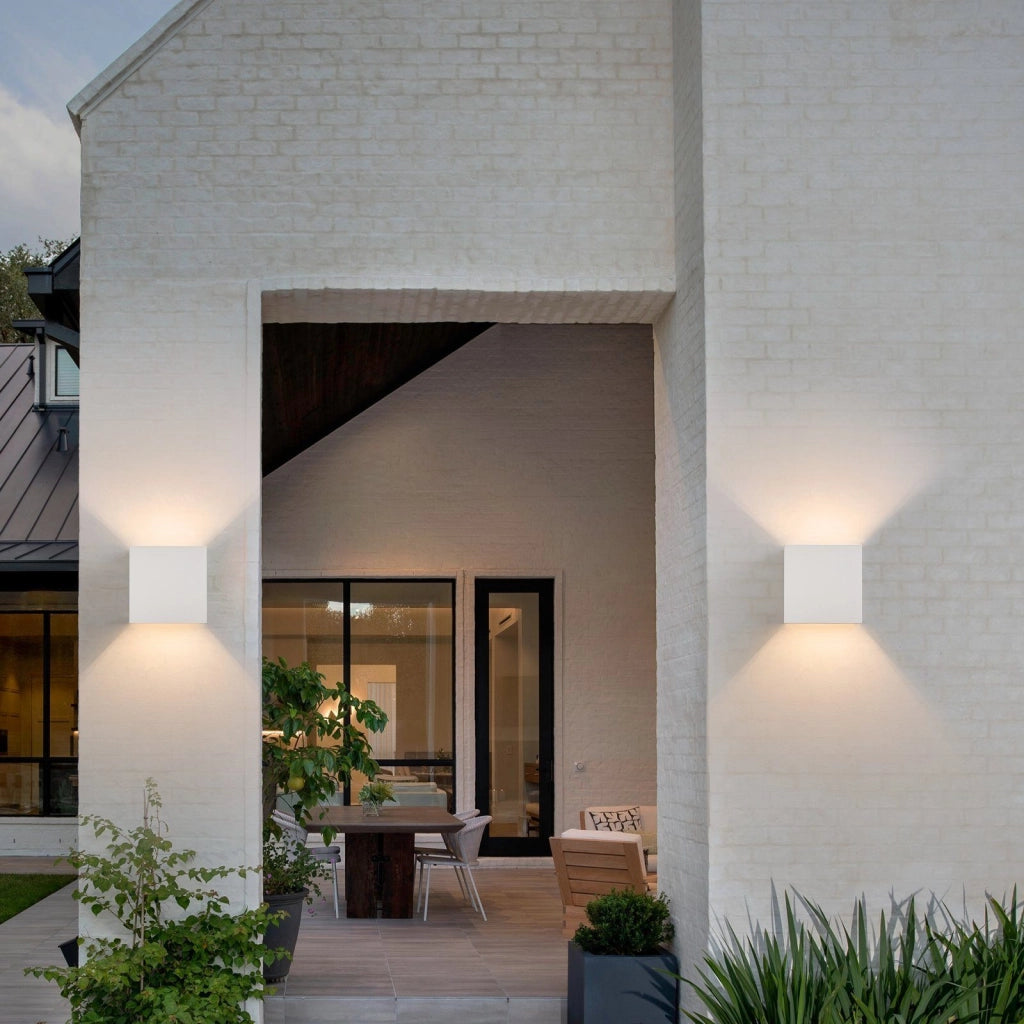 ZMH Set di 4 Lampade da Muro LED Est Bianco Caldo IP65 per Casa Camera Corridoio Scale