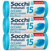 Akitaink Sacchi Spazzatura 45L Brezza Marina 45 Pz